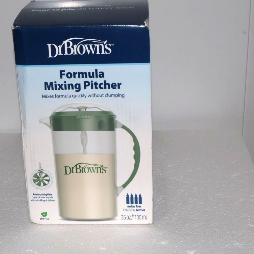 Dr. Brown’s Formula Mixing Pitcher 36oz 1100mL Green BPA Free